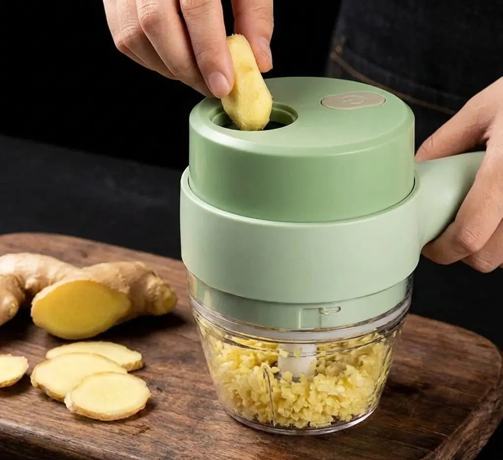 4 in 1 Portable Electric Vegetable Cutter Set